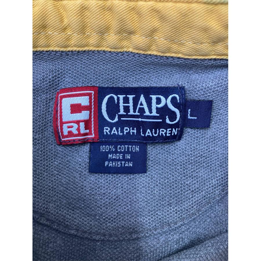 CHAPS RALPH LAUREN チャップスラルフローレン ポロシャツ L グレー ブランドロゴ 長袖 メンズ |  | 03