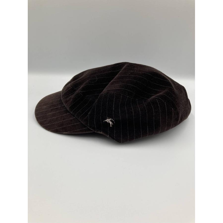 BURBERRY BLACK LABEL バーバリーブラックレーベル キャスケット ブラウン コットン ベロア メンズ | BURBERRY BLACK LABEL | 01