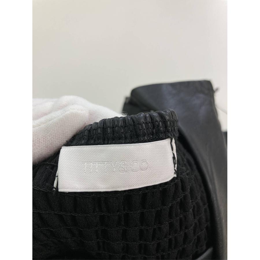 titty&Co. ティティーアンドコー ジャンパースカート F ブラック 無地 フリル ショート・ミニ丈 フレア レディース |  | 02