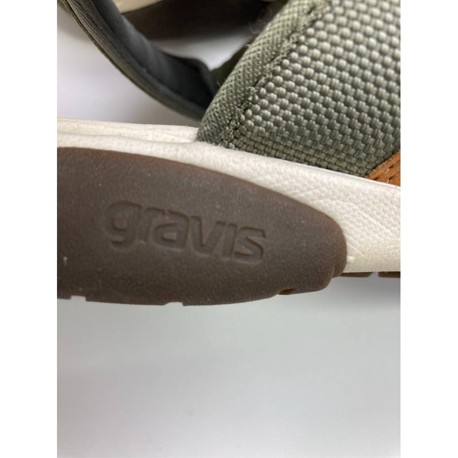 gravis サンダル 27.0 カーキ ナイロン 無地 ブランドロゴ フラット ストラップあり スポーツサンダル メンズ | gravis | 04