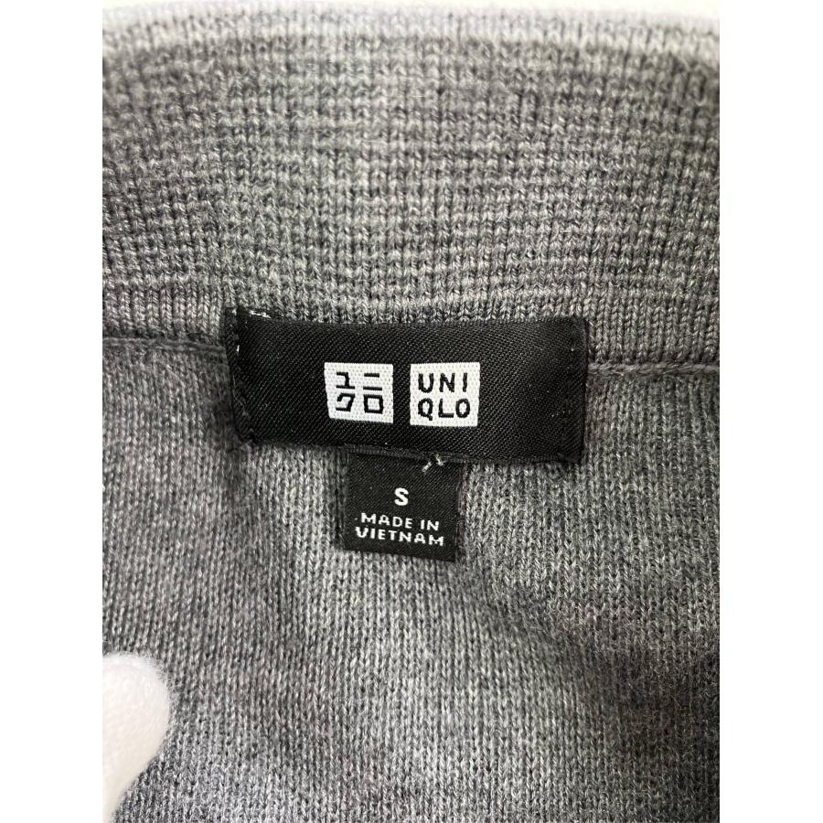 UNIQLO ユニクロ カーディガン/ボレロ S グレー コットン ニット 無地 ミドル丈 長袖 メンズ |  | 02