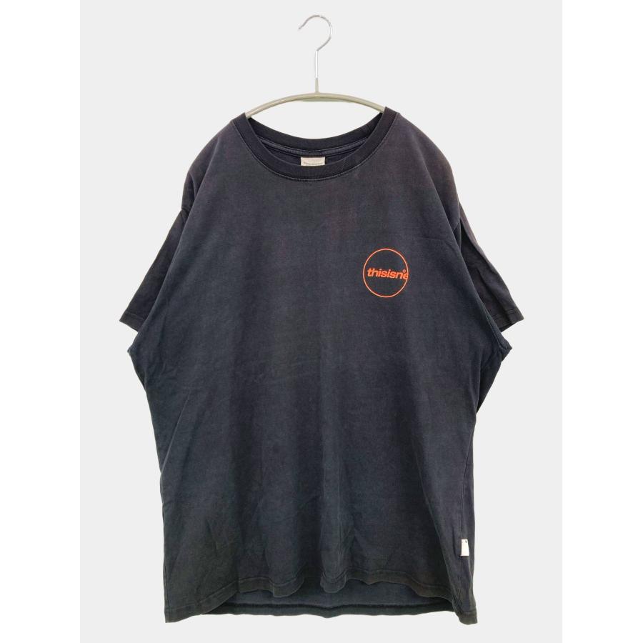 thisisneverthat ディスイズネバーザット Tシャツ/カットソー L ブラック 前面プリント バックプリント メンズ レディース | thisisneverthat