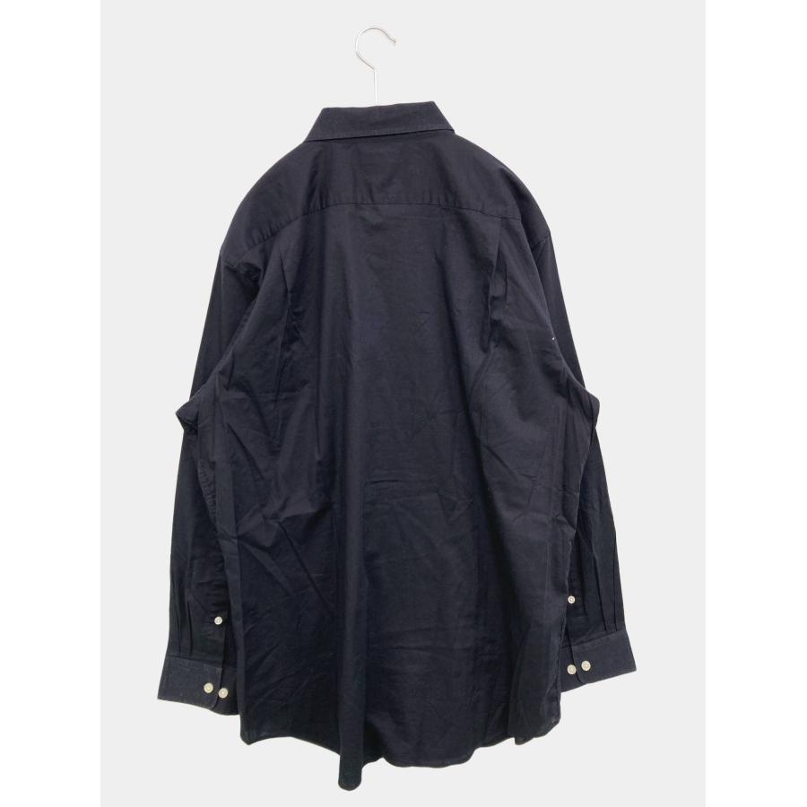 croft&barrow クラフトアンドバロー ビジネスシャツ 17 32/33 ブラック コットン 無地 長袖 レギュラーカラー メンズ |  | 01