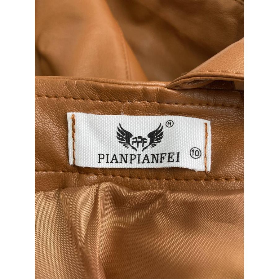 PIANPIANFEI ジャンパースカート 160/84A ブラウン 合成皮革/人工皮革 無地 ショート・ミニ丈 フレア レディース |  | 02