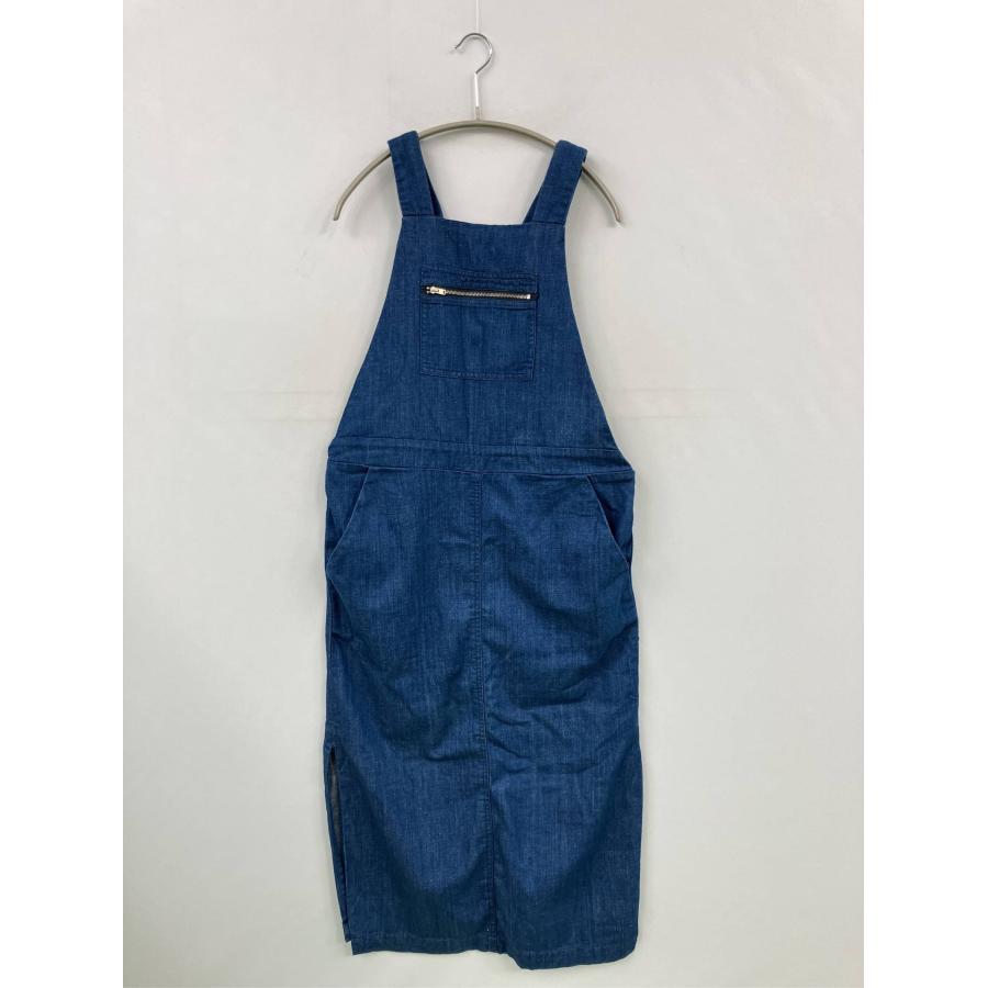 ZARA WOMAN ザラウーマン ジャンパースカート USA S ブルー デニム 無地 ひざ丈 タイト レディース | 