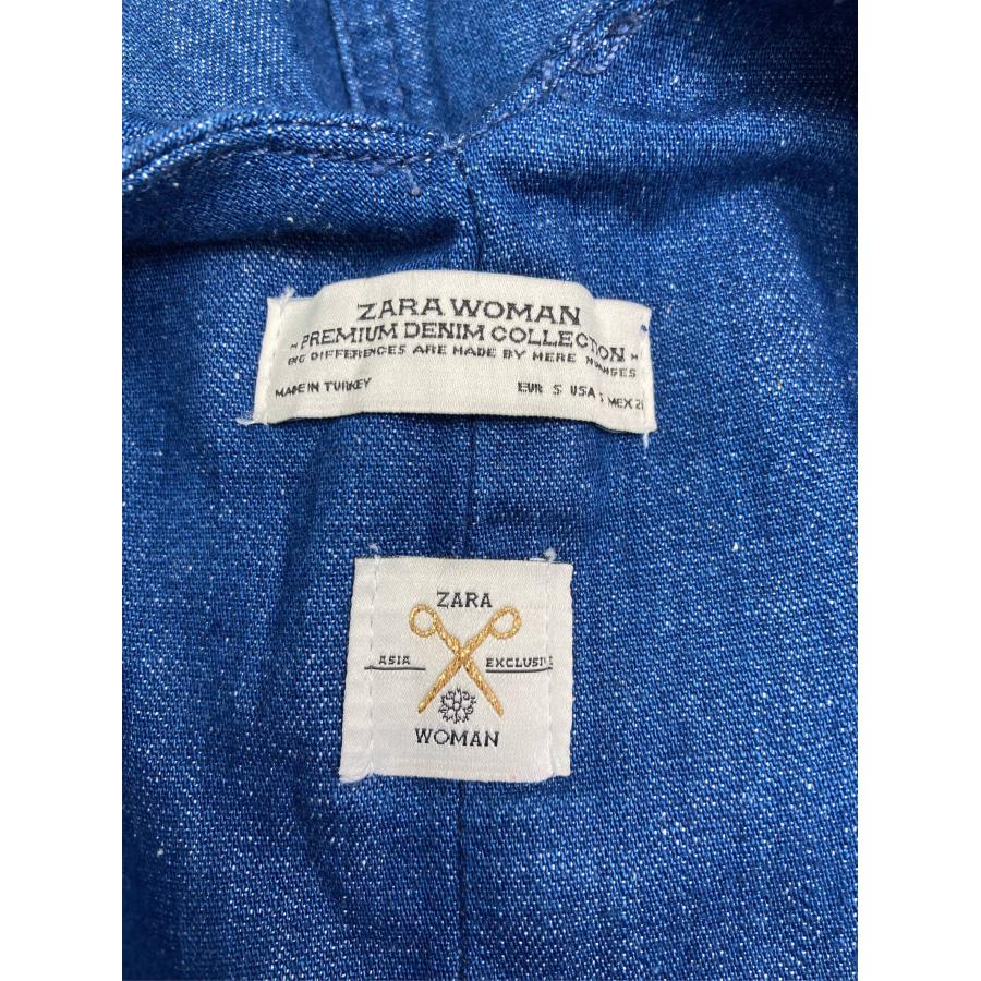 ZARA WOMAN ザラウーマン ジャンパースカート USA S ブルー デニム 無地 ひざ丈 タイト レディース |  | 03