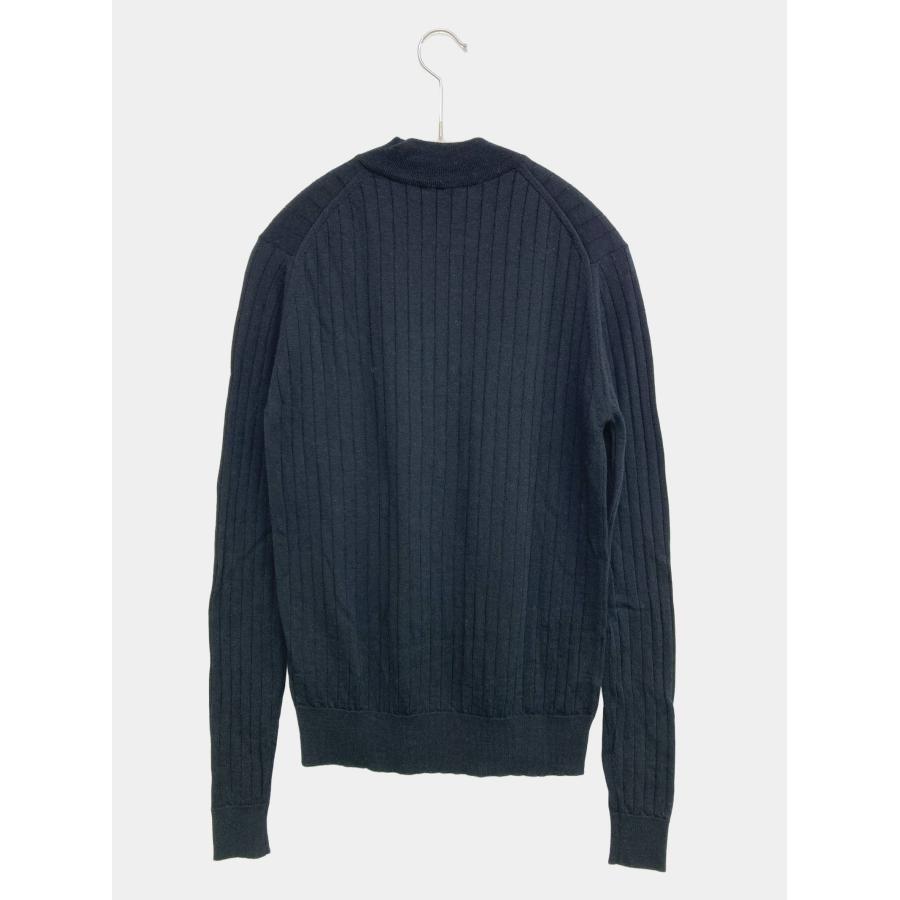 JOHN SMEDLEY ジョンスメドレー ニット/セーター S ブラック ウール・ニット 無地 ミドル丈 長袖 クルーネック(丸首) レディース | JOHN SMEDLEY | 01