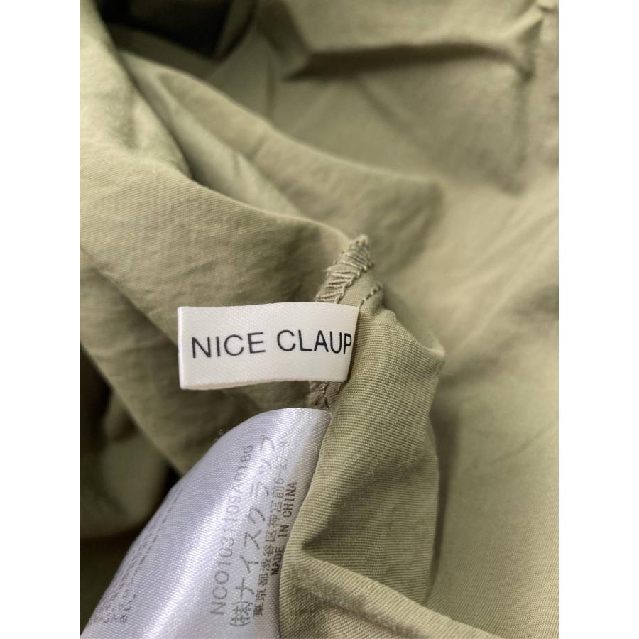 continuer de NICE CLAUP コンティニューデナイスクラップ ジャンパースカート F カーキ ナイロン 無地 レディース | continuer de NICE CLAUP | 03