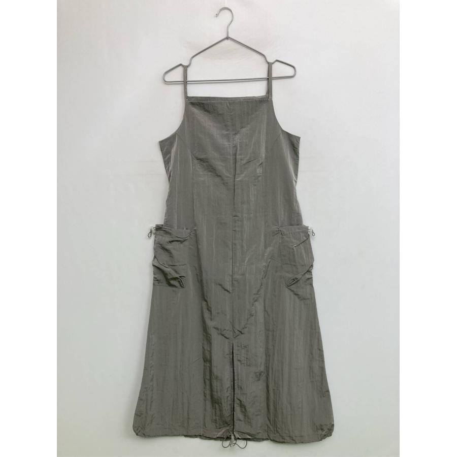 ASKHAKI ジャンパースカート 4 グレー 無地 ひざ丈 フレア レディース | 