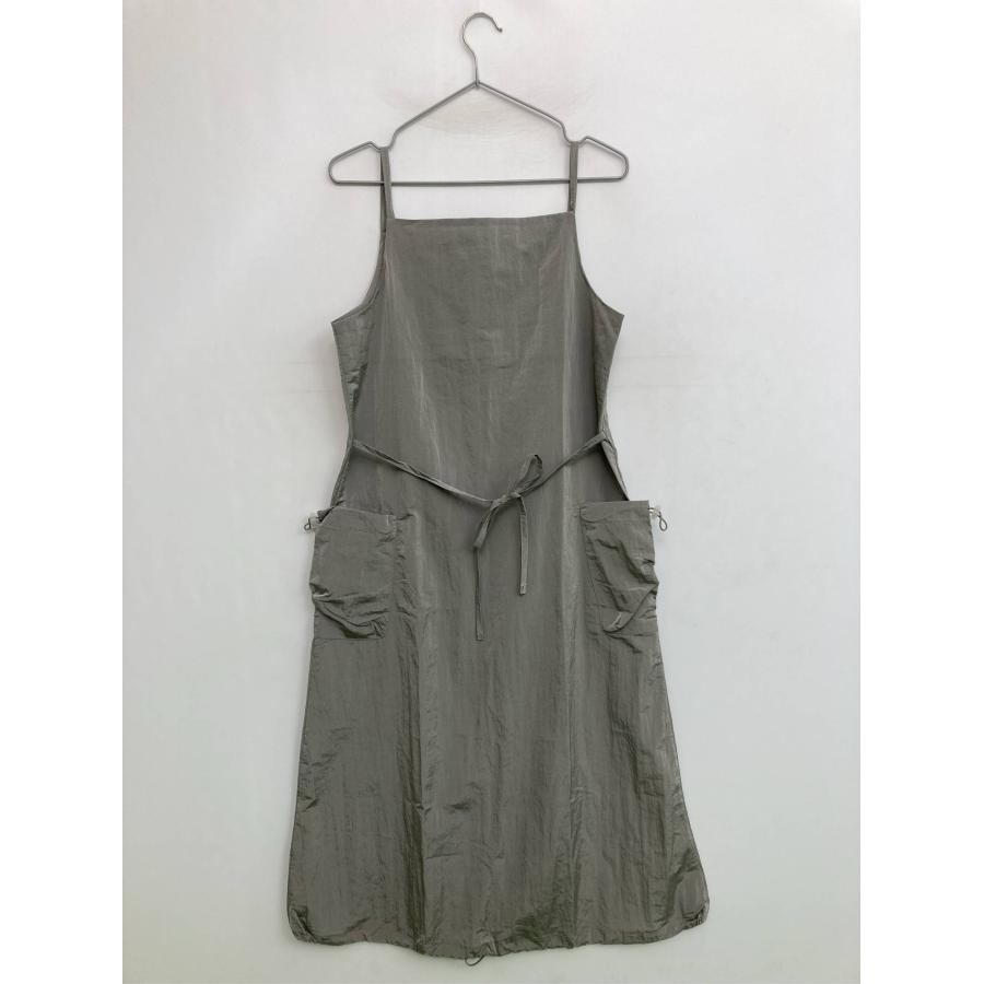 ASKHAKI ジャンパースカート 4 グレー 無地 ひざ丈 フレア レディース |  | 01