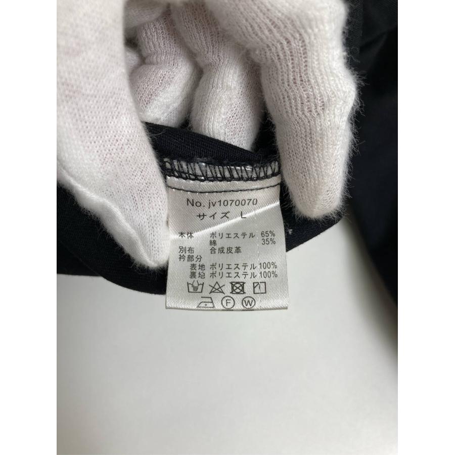 JaVa ジャバ ブルゾン L ブラック コットン 合成皮革/人工皮革 無地 ミドル丈 フードなし ボタン留め レディース |  | 03