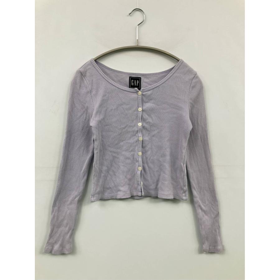 GAP ギャップ カーディガン/ボレロ XXS パープル コットン 無地 ショート丈 長袖 レディース | GAP