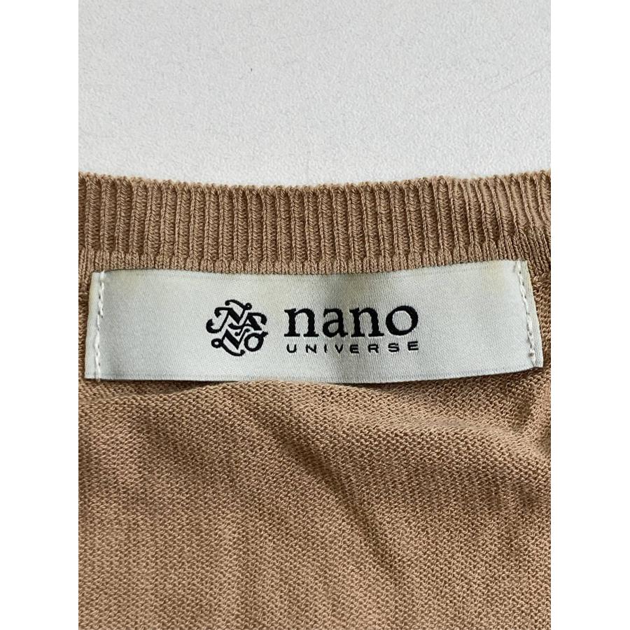 nano universe ナノユニバース カーディガン/ボレロ 36 ブラウン コットン 無地 ブランドロゴ ミドル丈 長袖 レディース |  | 02