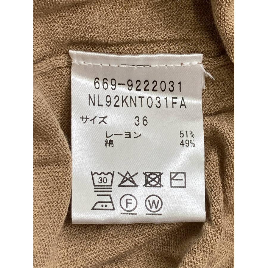 nano universe ナノユニバース カーディガン/ボレロ 36 ブラウン コットン 無地 ブランドロゴ ミドル丈 長袖 レディース |  | 03