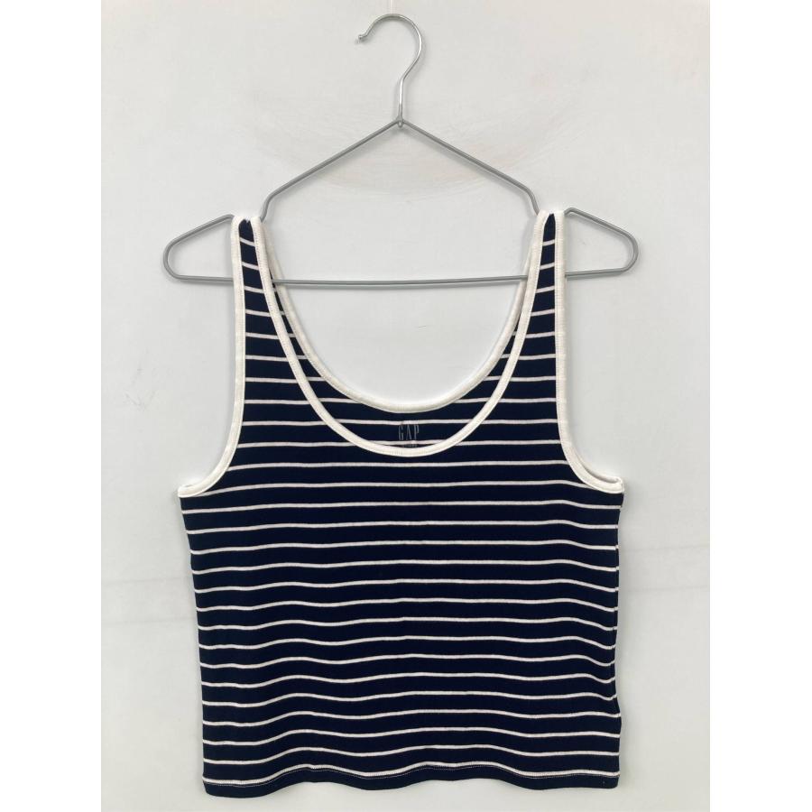 GAP ギャップ タンクトップ L ネイビー ボーダー柄 カップなし レディース | GAP
