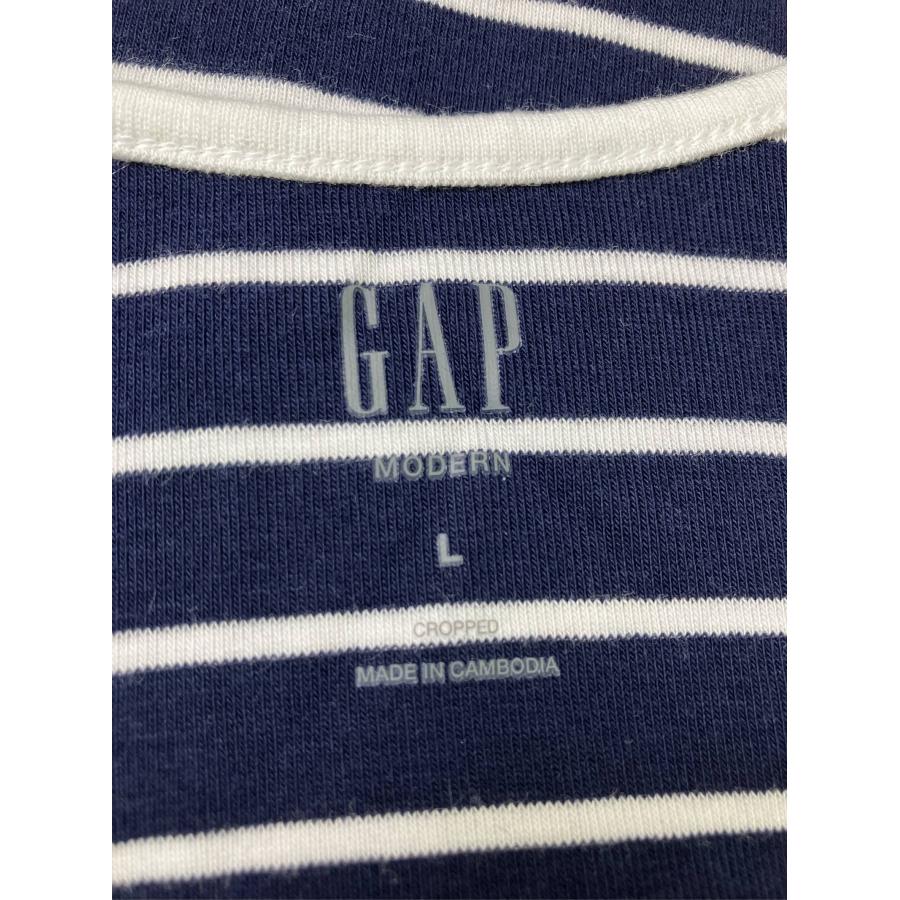GAP ギャップ タンクトップ L ネイビー ボーダー柄 カップなし レディース | GAP | 03