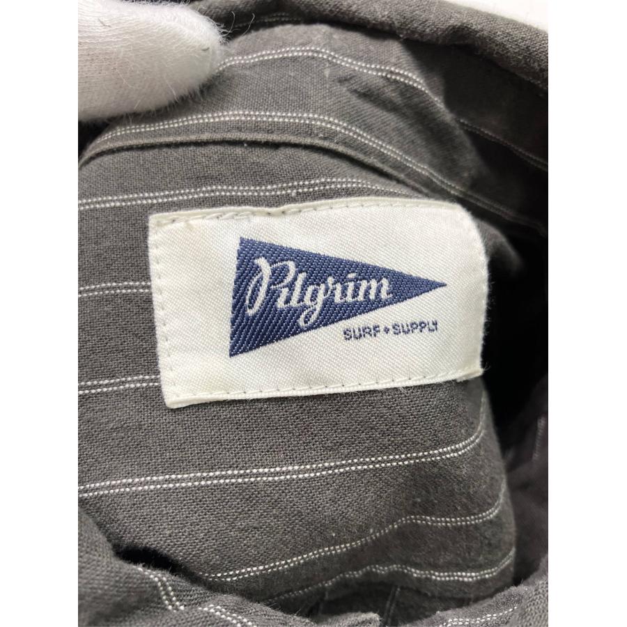 Pilgrim Surf+Supply シャツワンピース 0 ブラック コットン リネン・麻 ストライプ柄 長袖 ロング・マキシ丈 レディース |  | 02