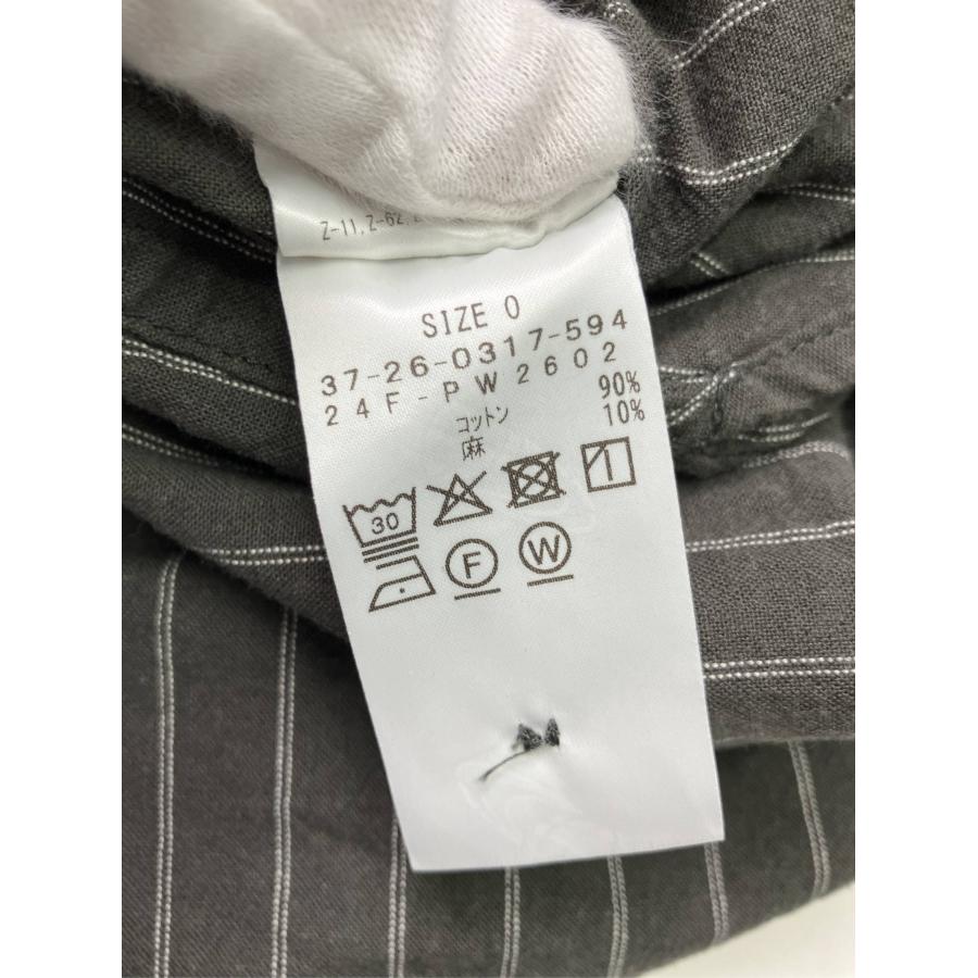 Pilgrim Surf+Supply シャツワンピース 0 ブラック コットン リネン・麻 ストライプ柄 長袖 ロング・マキシ丈 レディース |  | 04