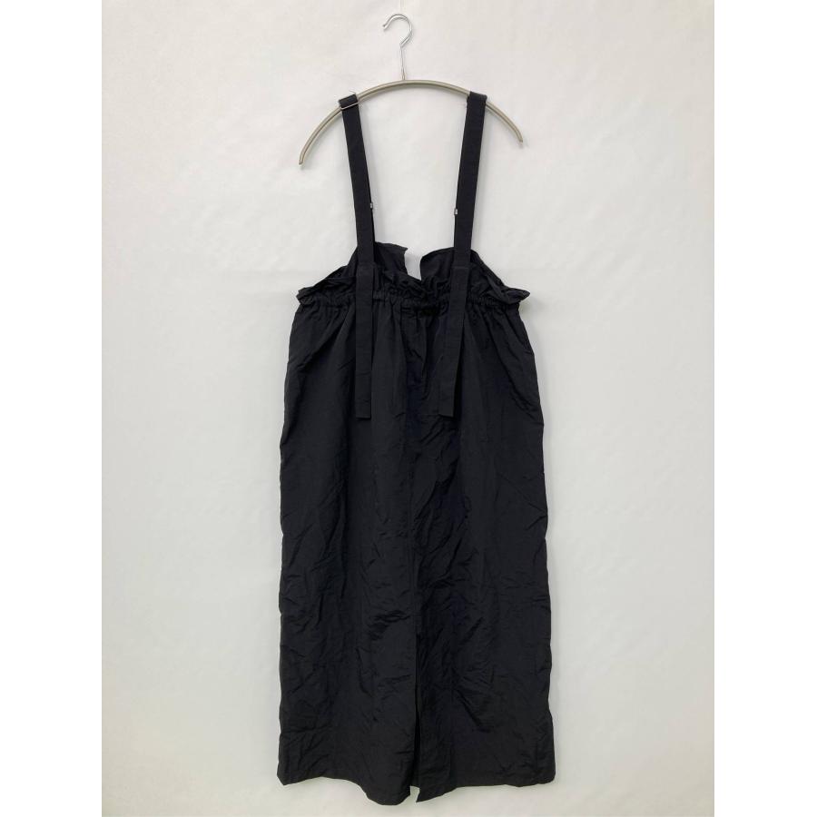 CLASSICAL ELF クラシカルエルフ ジャンパースカート XL ブラック ナイロン 無地 ワンポイント ロング・マキシ丈 台形 レディース | 