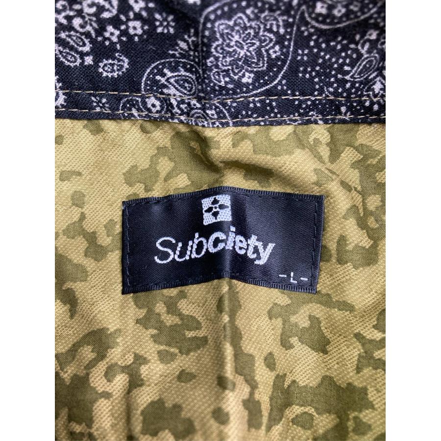 Subciety サブサエティ シャツ/ブラウス L カーキ コットン カモフラージュ柄 ミドル丈 半袖 レギュラーカラー メンズ | Subciety | 02
