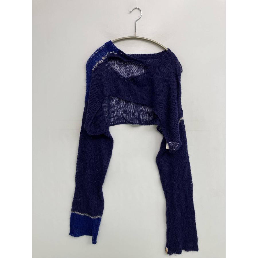 PAMM パム カーディガン/ボレロ F ネイビー ウール・ニット ナイロン 無地 ライン柄 ショート丈 長袖 レディース | PAMM | 04
