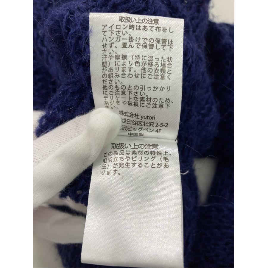 PAMM パム カーディガン/ボレロ F ネイビー ウール・ニット ナイロン 無地 ライン柄 ショート丈 長袖 レディース | PAMM | 08