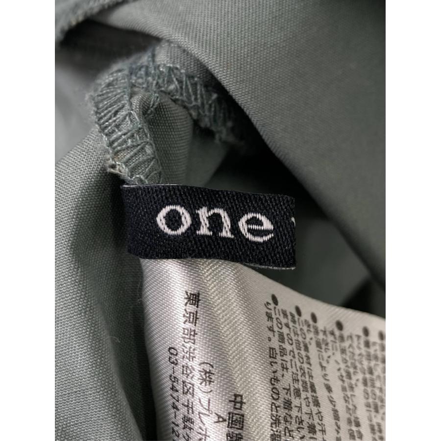 One Way ワンウェイ シャツワンピース F カーキ コットン 無地 ワンポイント 長袖 ひざ丈 レディース |  | 02