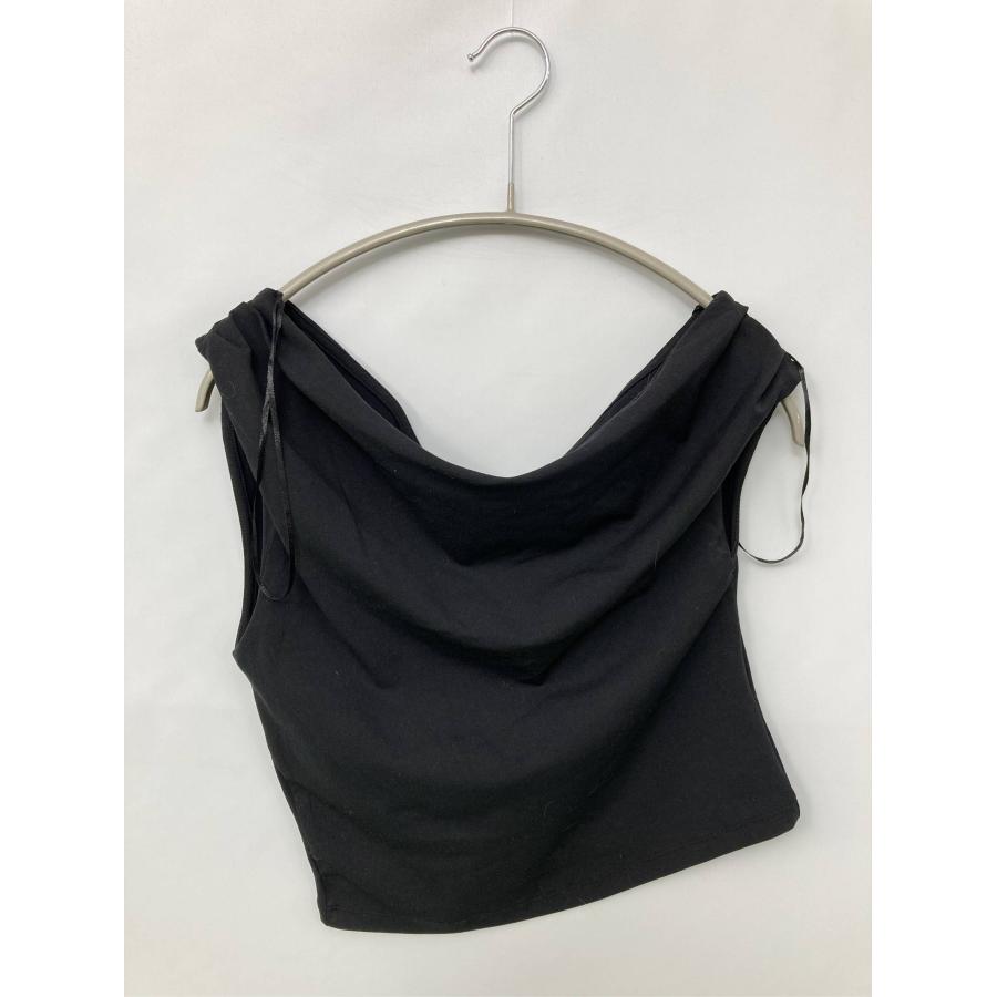 ZARA ザラ タンクトップ USA M ブラック 無地 カップなし レディース | ZARA