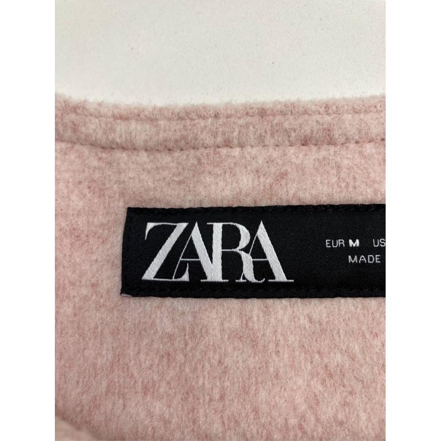 ZARA ザラ ノーカラージャケット M ピンク ウール・ニット 無地 ショート丈 ミドル丈 レディース | ZARA | 02