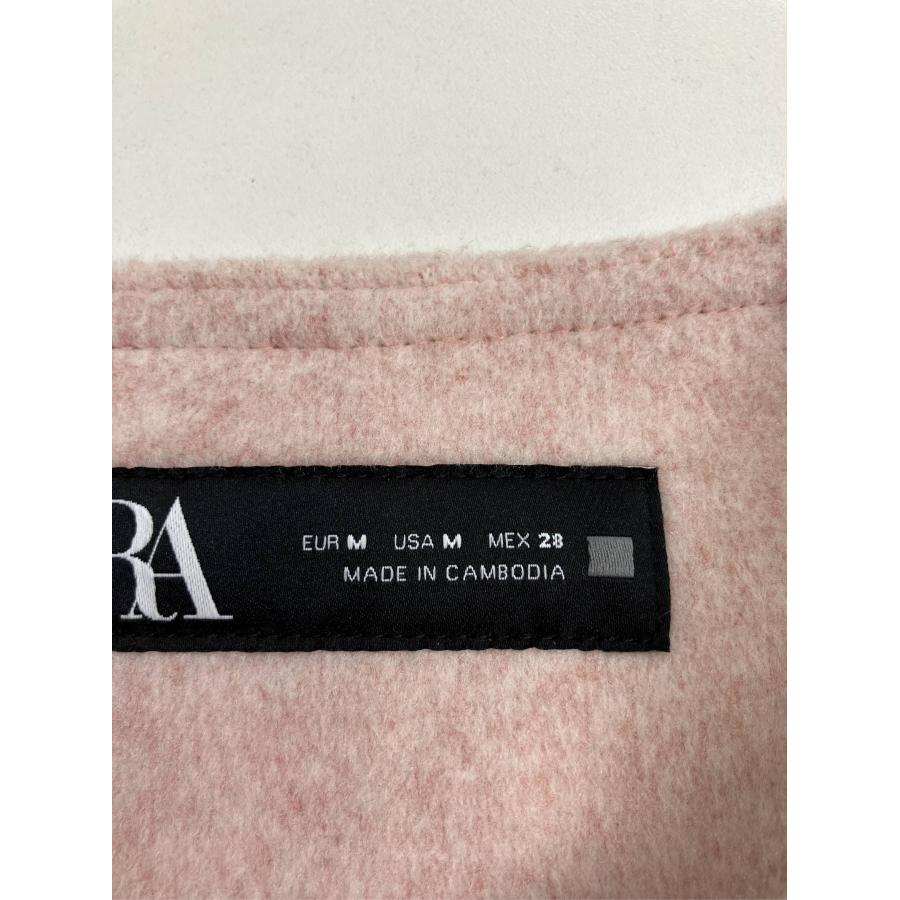 ZARA ザラ ノーカラージャケット M ピンク ウール・ニット 無地 ショート丈 ミドル丈 レディース | ZARA | 03