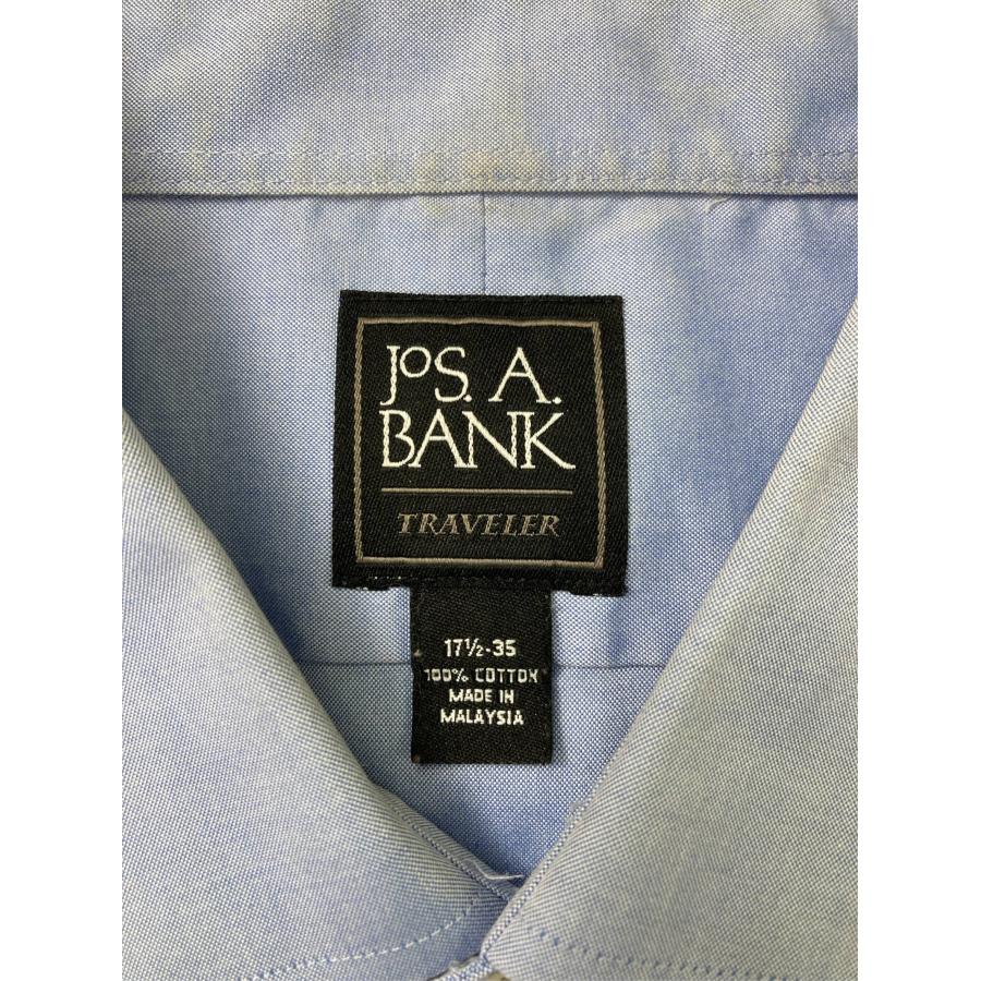 JoS.A. BANK ジョスエーバンク ビジネスシャツ 17 1/2-35 スカイブルー コットン 無地 長袖 レギュラーカラー メンズ |  | 02