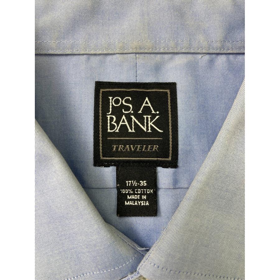 JoS.A. BANK ジョスエーバンク ビジネスシャツ 17 1/2-35 スカイブルー コットン 無地 長袖 レギュラーカラー メンズ |  | 03