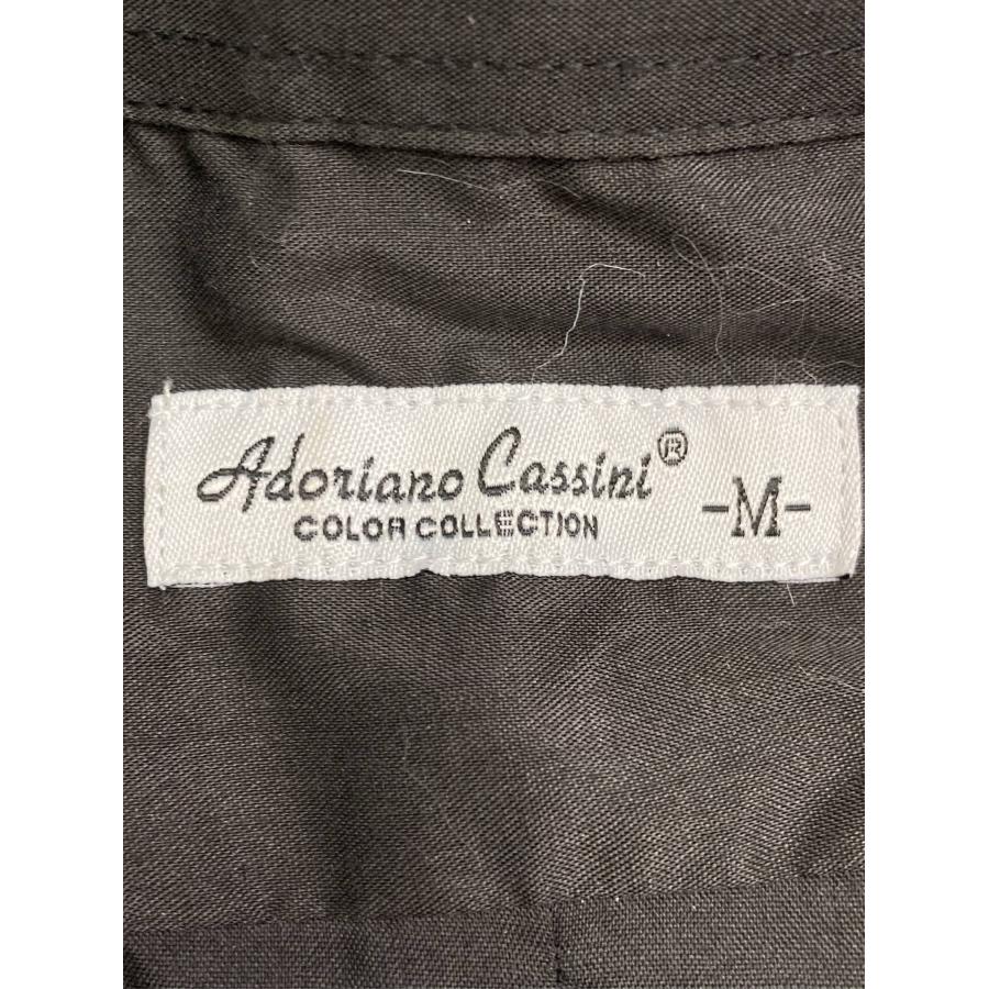 Adoriano Cassini ビジネスシャツ M ブラック コットン 無地 長袖 ボタンダウン メンズ |  | 02