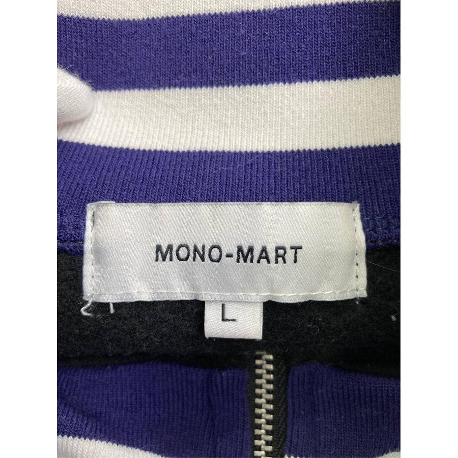MONO-MART モノマート スウェット L ブラック 裏起毛 ブランドロゴ 刺繍 ライン柄 長袖 メンズ レディース | MONO-MART | 02