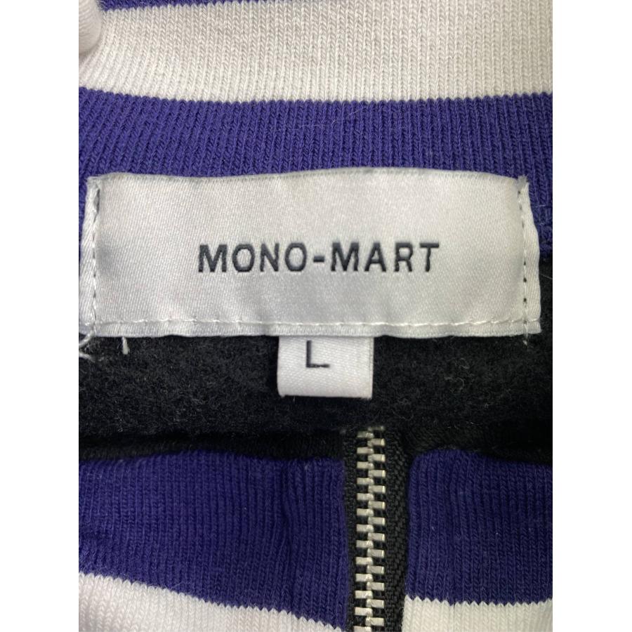 MONO-MART モノマート スウェット L ブラック 裏起毛 ブランドロゴ 刺繍 ライン柄 長袖 メンズ レディース | MONO-MART | 03
