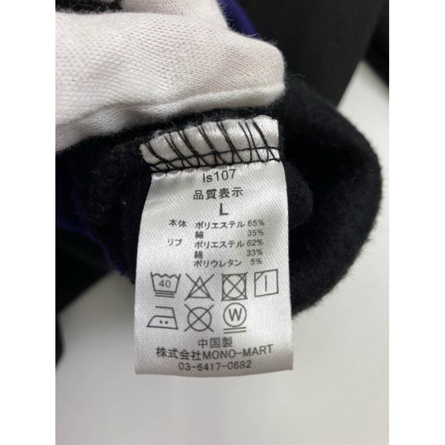 MONO-MART モノマート スウェット L ブラック 裏起毛 ブランドロゴ 刺繍 ライン柄 長袖 メンズ レディース | MONO-MART | 04