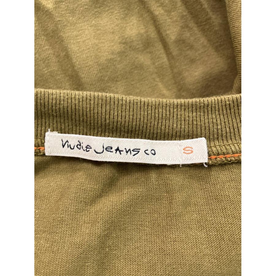 nudie jeans co ヌーディージーンズ Tシャツ/カットソー S カーキ 無地 ワンポイント ミドル丈 半袖 クルーネック(丸首) メンズ |  | 03