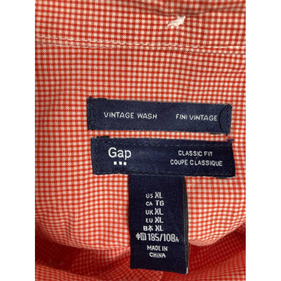 GAP ギャップ シャツ/ブラウス XL オレンジ チェック柄 ミドル丈 長袖 ボタンダウン メンズ レディース | GAP | 03