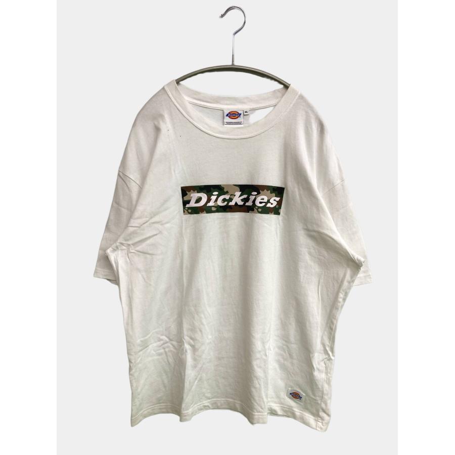 Dickies ディッキーズ Tシャツ/カットソー XL ホワイト 前面プリント ミドル丈 半袖 クルーネック(丸首) メンズ | Dickies