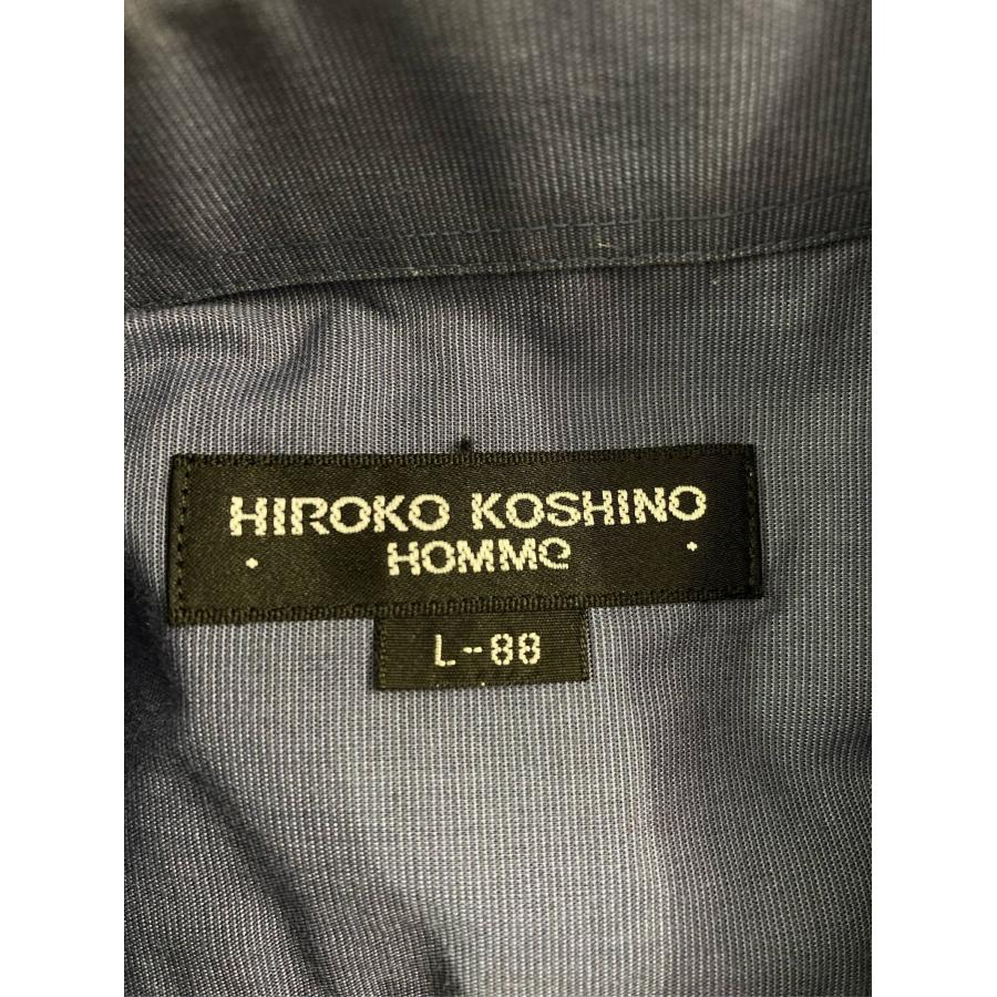 HIROKO KOSHINO ヒロココシノ ビジネスシャツ L-88 ブルー コットン 無地 長袖 レギュラーカラー メンズ | HIROKO KOSHINO | 02