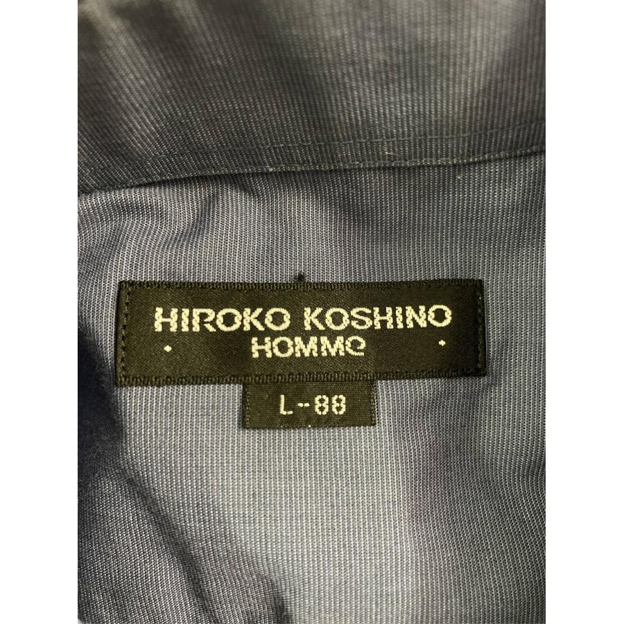 HIROKO KOSHINO ヒロココシノ ビジネスシャツ L-88 ブルー コットン 無地 長袖 レギュラーカラー メンズ | HIROKO KOSHINO | 03