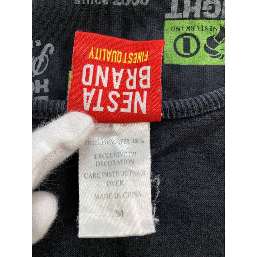 NESTA BRAND タンクトップ M ブラック ブランドロゴ その他総柄 カップなし メンズ | NESTA BRAND | 03
