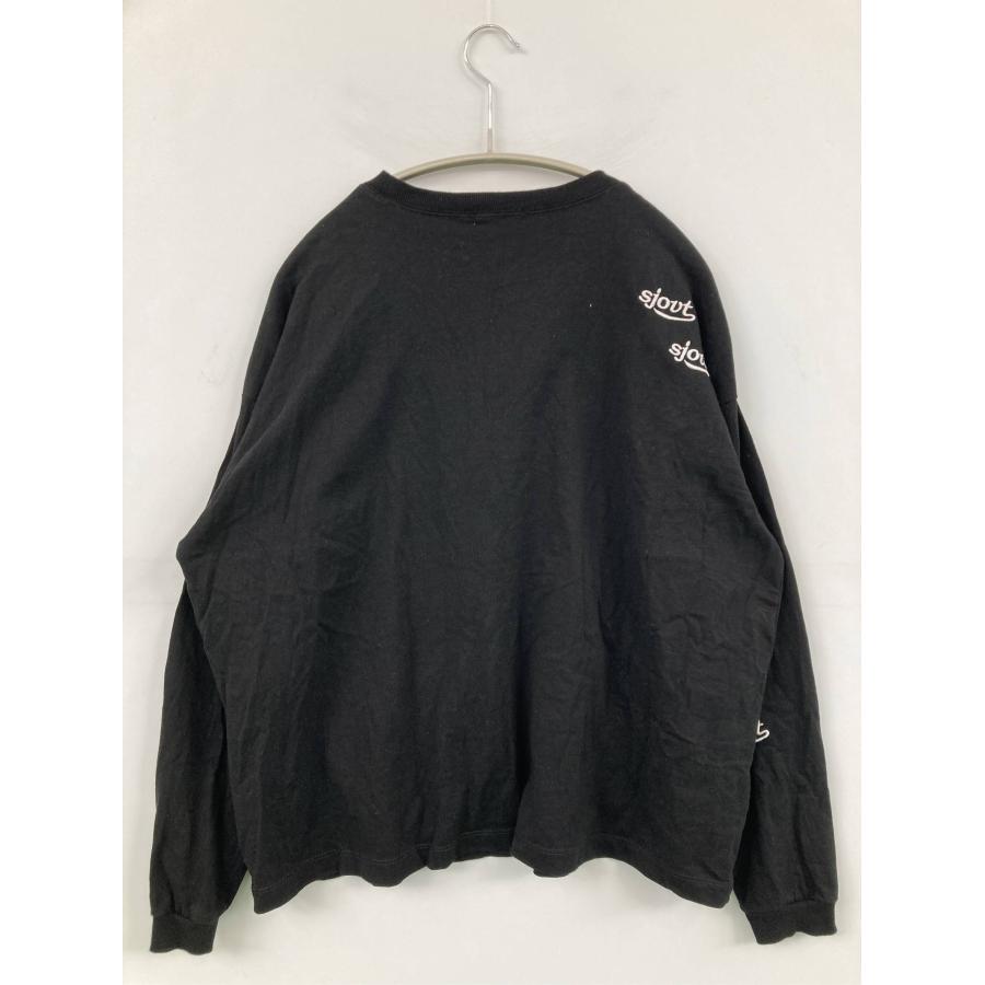 JaVa ジャバ Tシャツ/カットソー M ブラック 前面プリント バックプリント 刺繍 ミドル丈 長袖 クルーネック(丸首) メンズ レディース |  | 01