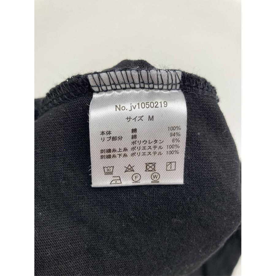 JaVa ジャバ Tシャツ/カットソー M ブラック 前面プリント バックプリント 刺繍 ミドル丈 長袖 クルーネック(丸首) メンズ レディース |  | 03