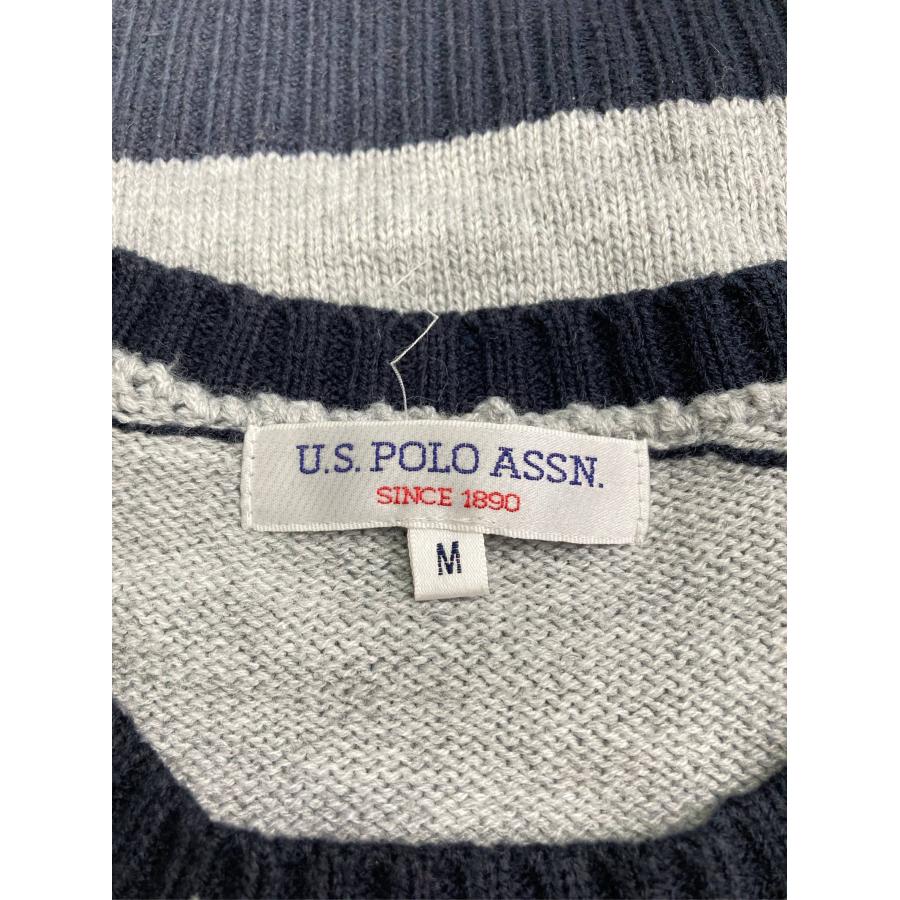 U.S. POLO ASSN. ユーエスポロアッスン ニット/セーター M グレー ニット 無地 ワンポイント ブランドロゴ 長袖 メンズ | U.S. POLO ASSN. | 02