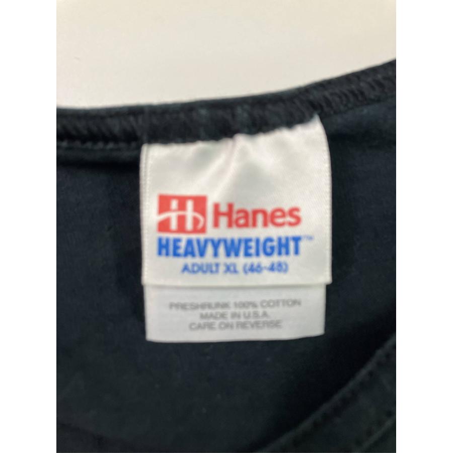 Hanes ヘインズ タンクトップ XL ブラック 前面プリント バックプリント ブランドロゴ カップなし メンズ | Hanes | 02
