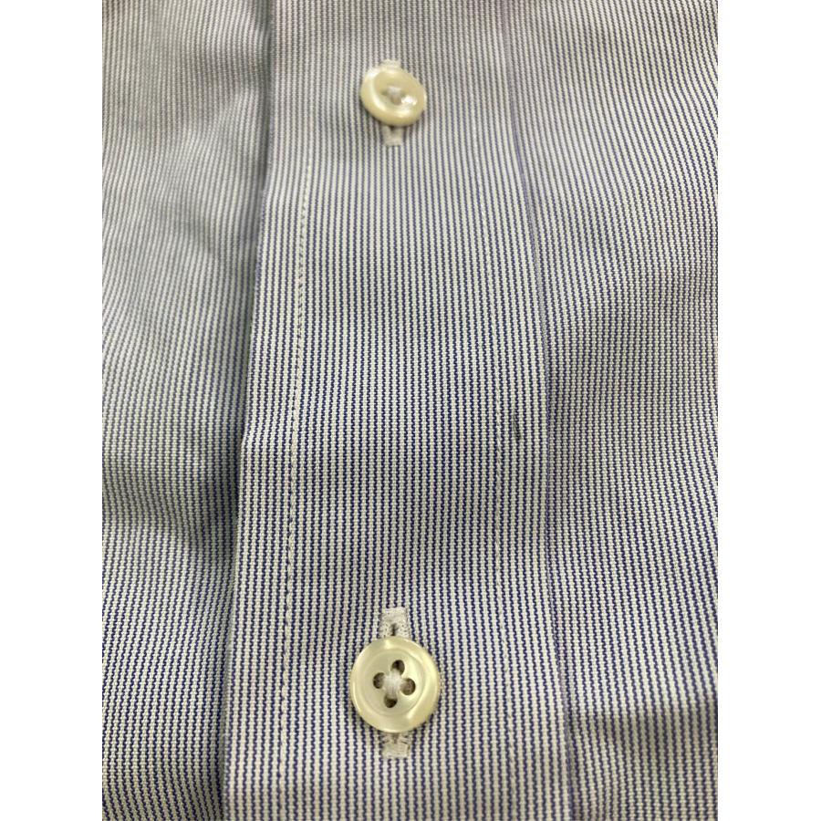 BROOKS BROTHERS ブルックスブラザーズ ビジネスシャツ 17-34 ネイビー コットン ストライプ柄 長袖 レギュラーカラー メンズ | BROOKS BROTHERS | 07