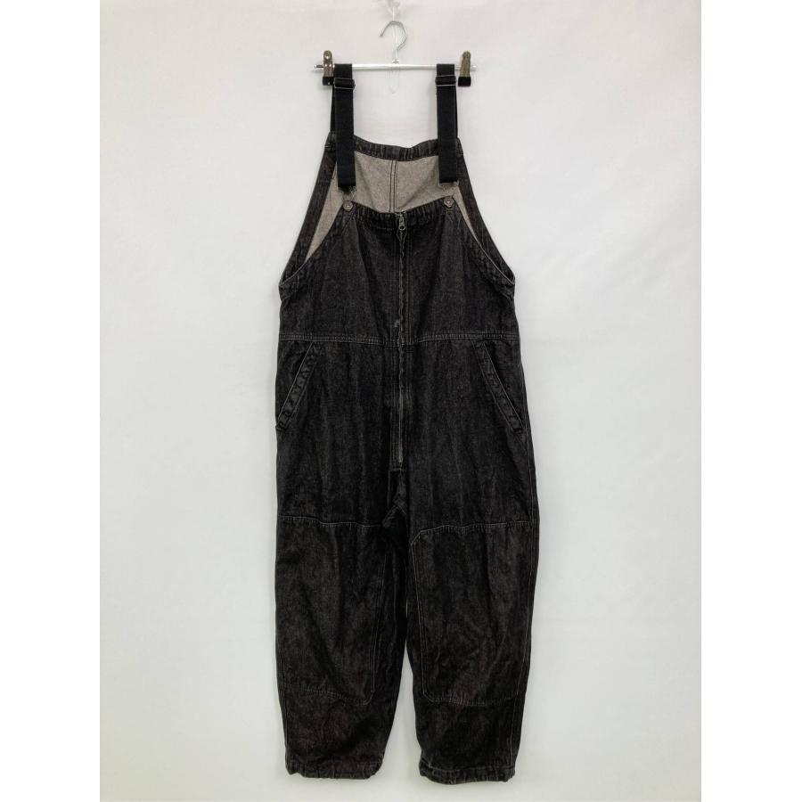 NIKO AND...JEANS ニコアンドジーンズ サロペット/オーバーオール S ブラック クロップド・半端丈 フルレングス デニム レディース | 