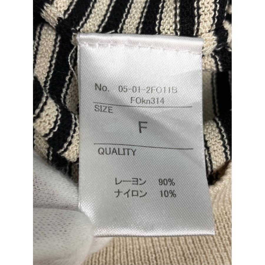 forksy. フォルクシー ポロシャツ F ベージュ ボーダー柄 半袖 レディース | forksy. | 03