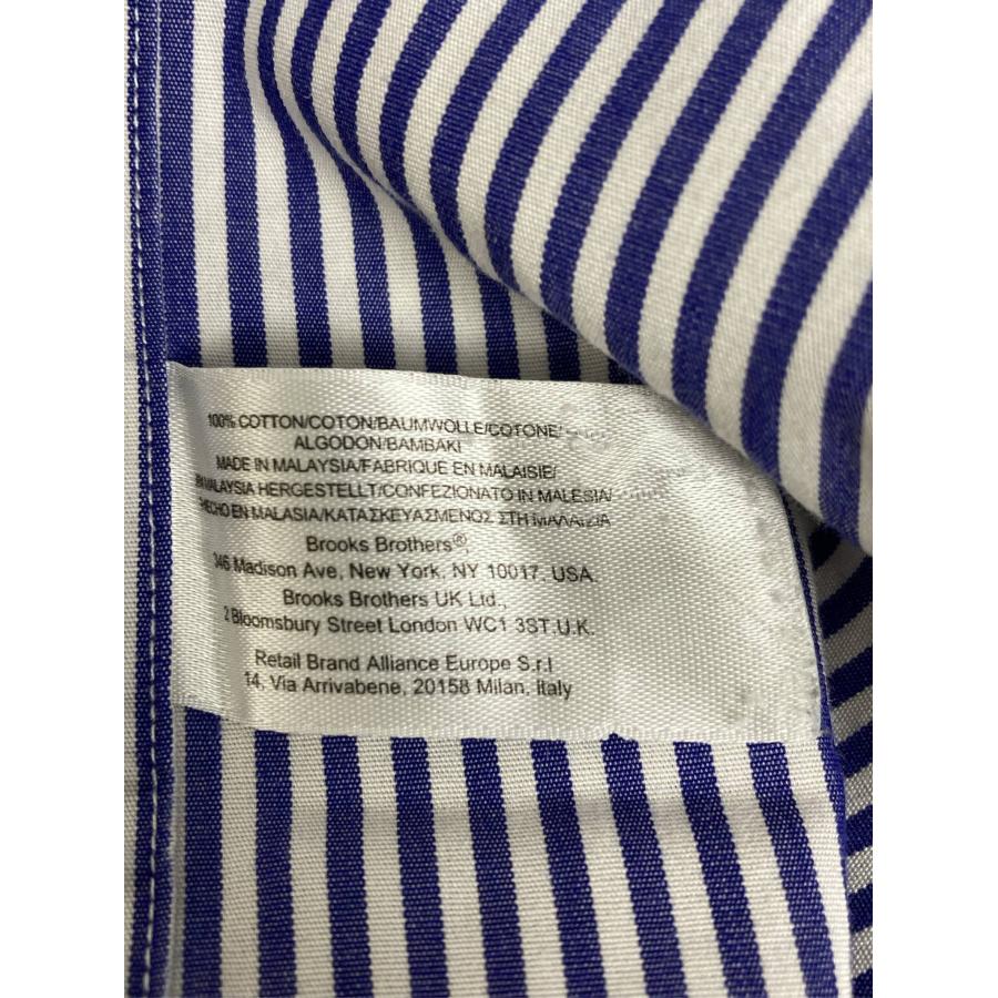 BROOKS BROTHERS ブルックスブラザーズ ビジネスシャツ 17 1/2-34 ブルー コットン ストライプ柄 ボタンダウン 長袖 メンズ | BROOKS BROTHERS | 03